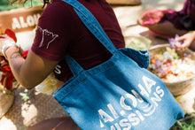 Load image into Gallery viewer, Aloha Misions Denim Tote | Eggshell Ink
