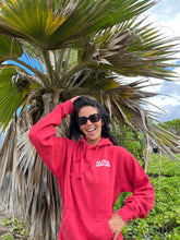 Load image into Gallery viewer, Aloha Missions Fleece Pullover Hood | Red
