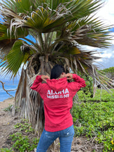 Load image into Gallery viewer, Aloha Missions Fleece Pullover Hood | Red