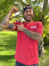 Load image into Gallery viewer, Aloha Missions Men Tri-Blend Tee | Red (Small Only)