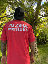 Load image into Gallery viewer, Aloha Missions Men Tri-Blend Tee | Red
