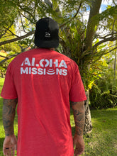 Load image into Gallery viewer, Aloha Missions Men Tri-Blend Tee | Red (Small Only)
