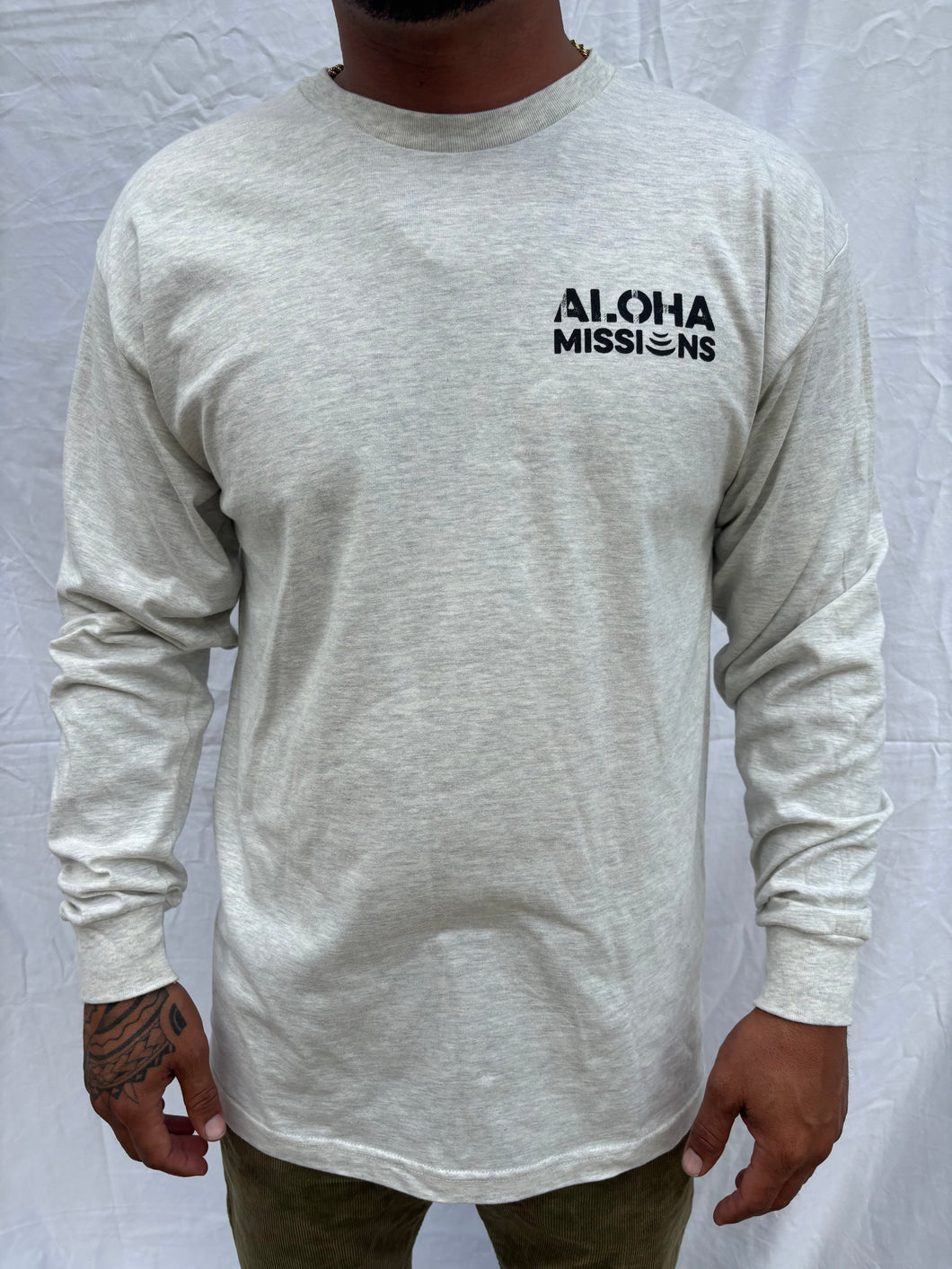 Aloha Missions Tri-Blend Long Sleeve | Oatmeal