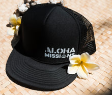 Load image into Gallery viewer, Aloha Missions Trucker Hat | Black

