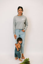 Load image into Gallery viewer, Aloha Missions Cropped Long Sleeve | Steel Gray
