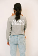 Load image into Gallery viewer, Aloha Missions Cropped Long Sleeve | Steel Gray
