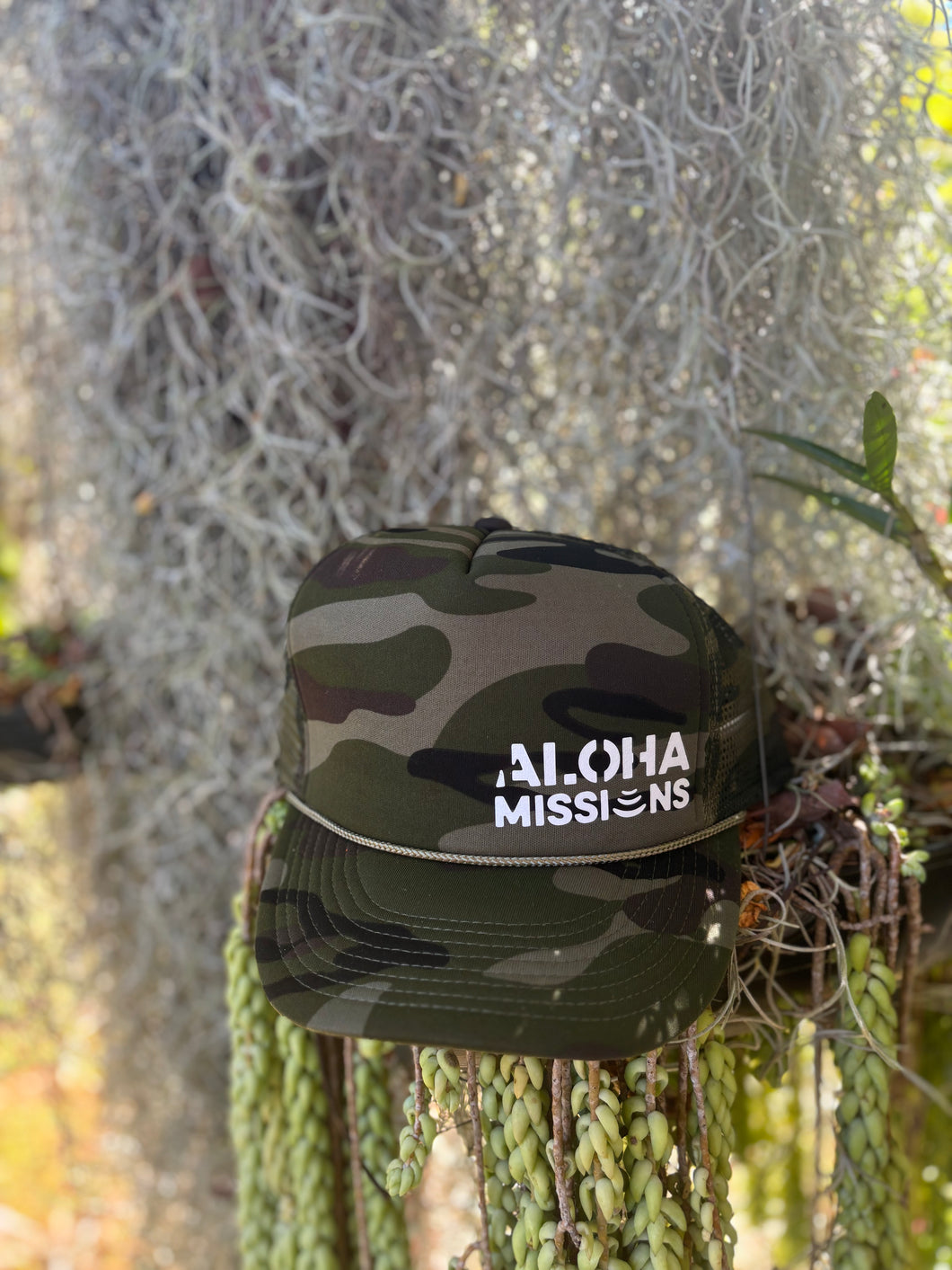 Aloha Missions Trucker Hat | FULL Camo