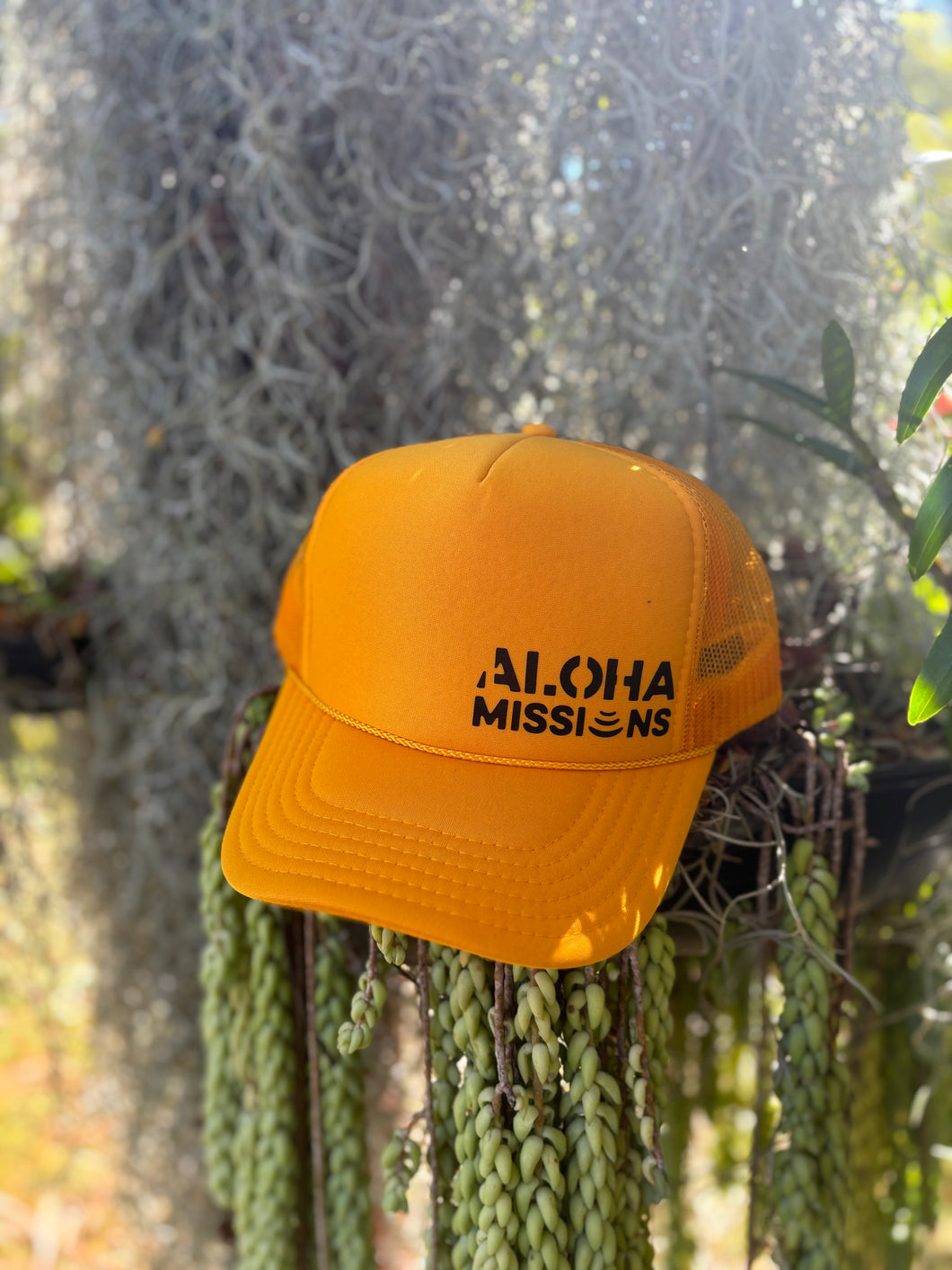 Aloha Missions Trucker Hat | Gold