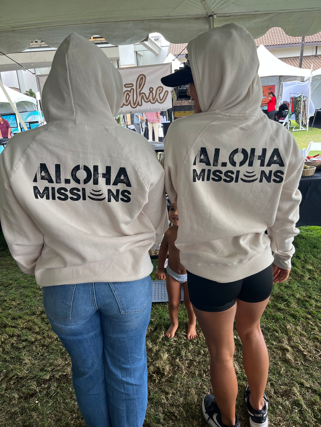 Aloha Missions Fleece Pullover Hood | Cappuccino