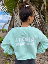 Load image into Gallery viewer, Aloha Missions Fleece Crew | Mint (Large Only)
