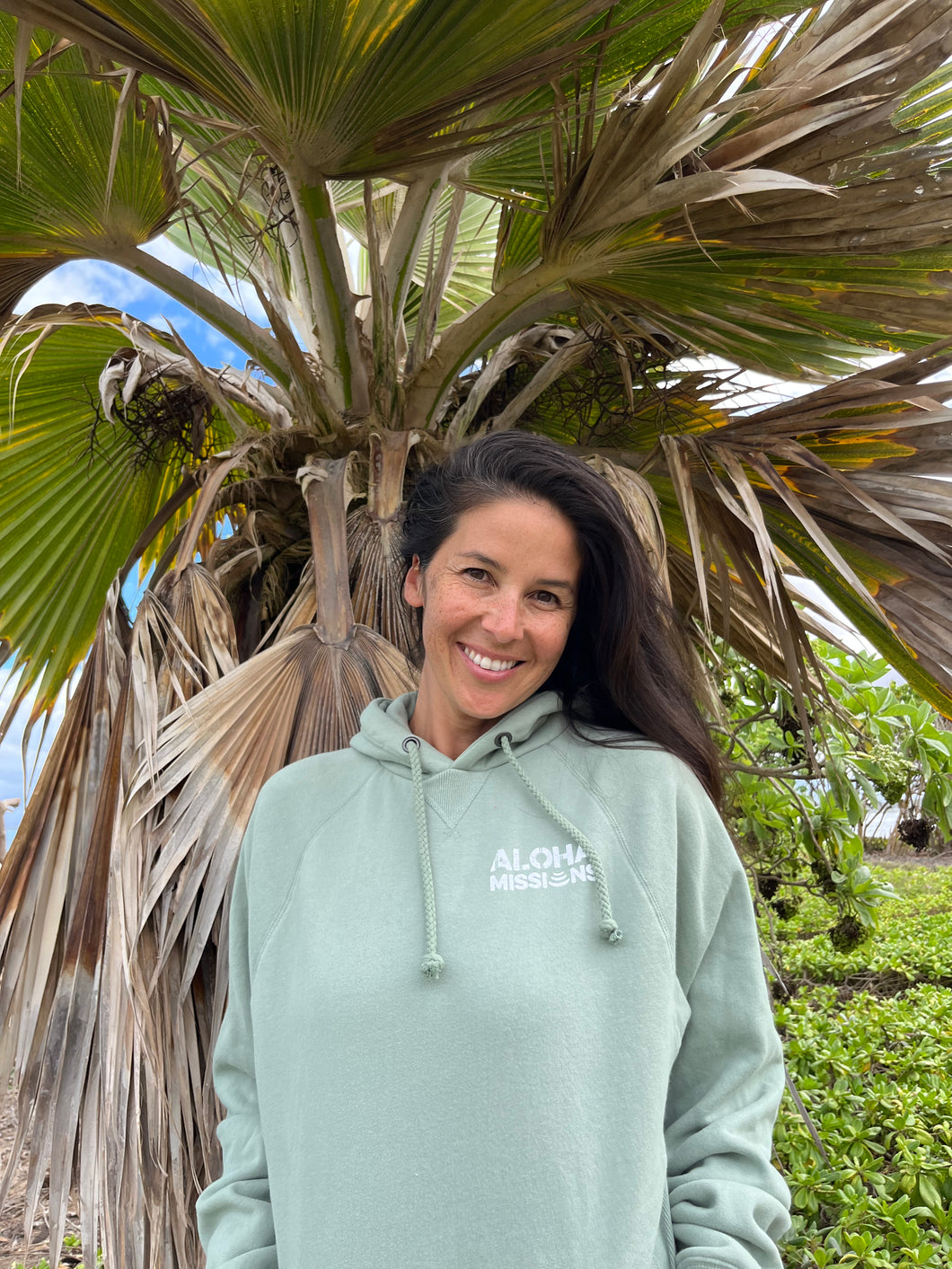 Aloha Missions Fleece Pullover Hood | Agave