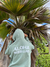 Load image into Gallery viewer, Aloha Missions Fleece Pullover Hood | Agave
