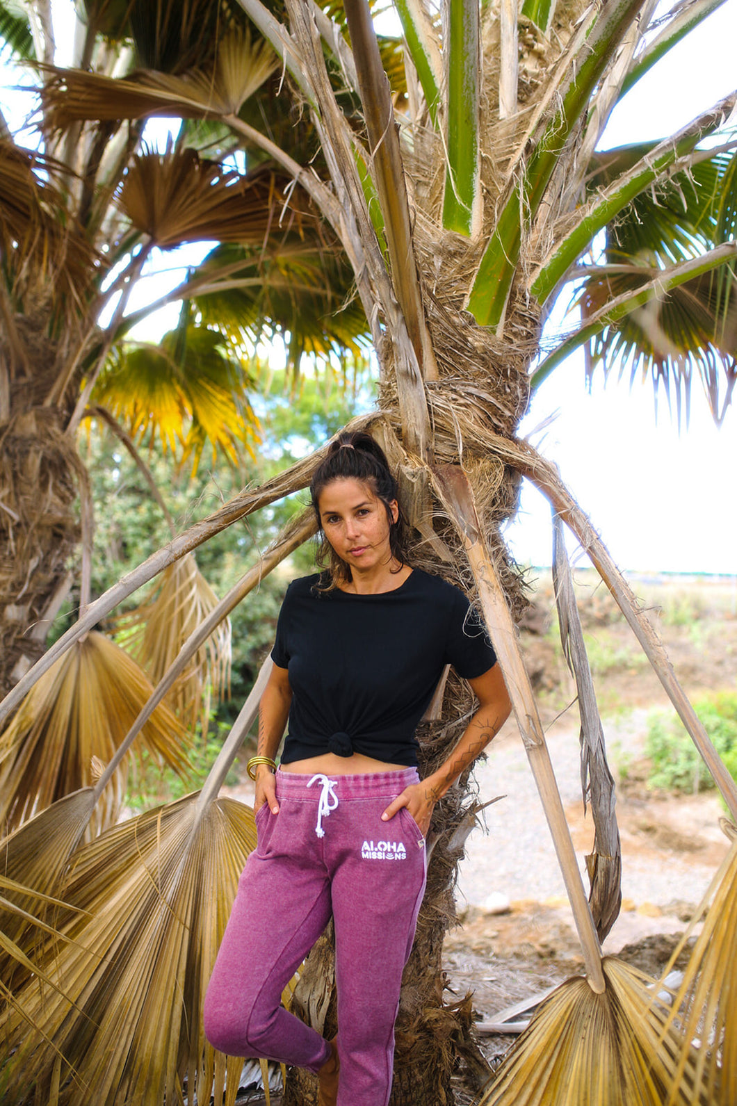 Aloha Missions Joggers | Cranberry