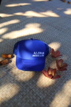 Load image into Gallery viewer, Aloha Missions Trucker Hat | Blue
