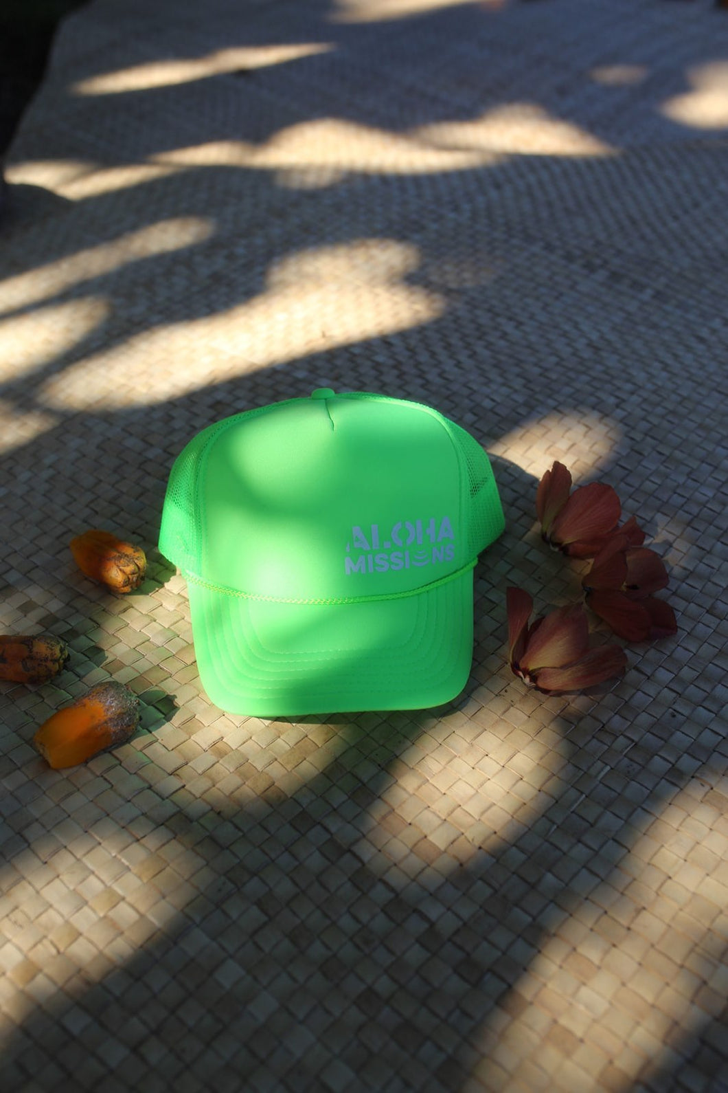 Aloha Missions Trucker Hat | Neon Green